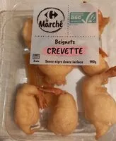 Mängden socker i Beignets crevette