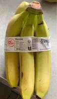 Mängden socker i Bananes, variété Cavendish