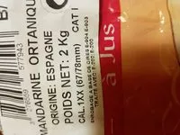 Mängden socker i Mandarines à jus