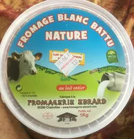 Mängden socker i Fromage blanc battu au lait entier