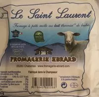 Mängden socker i Le saint laurent fromage brebis à  pâte molle au lait thermisé