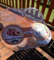 Mängden socker i Yaourt pêche des hautes Alpes