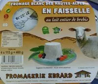 Mängden socker i Fromage blanc des Hautes-Alpes en faisselle au lait de brebis