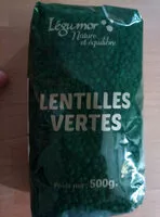 Mängden socker i Lentilles vertes
