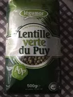 Mängden socker i Lentilles Vertes Du Puy