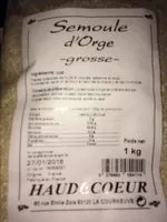 Mängden socker i Semoule Orge Grosse 1 Kg,