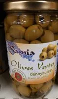 Mängden socker i Olives vertes dénoyautées