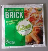 Mängden socker i 10 mini feuille de brick