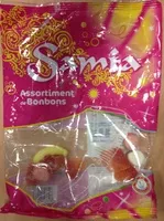 Mängden socker i Assortiment de bonbons