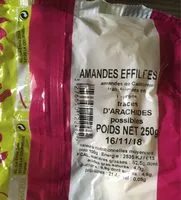 Mängden socker i Amande Effilee 250G,