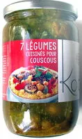 Mängden socker i 7 légumes cuisinés pour couscous