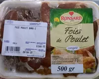 Mängden socker i Foies de poulet congelés