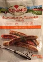 Mängden socker i Assortiment saucisses de volailles