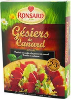 Mängden socker i Gésier De Canard Confit Ronsard,