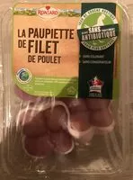Mängden socker i Paupiette de filet de poulet