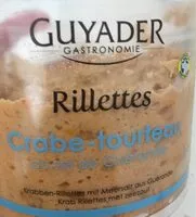 Mängden socker i Rillettes Crabe-Tourteau