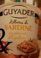 Mängden socker i Rillette de sardine au piment d'Espelette