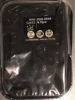 Mängden socker i Mini cakes foie gras et figue