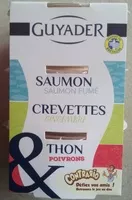Mängden socker i Saumon & Saumon fumé, Crevettes & Gingembre, Thon & Poivrons