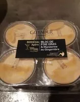 Mängden socker i Bloc de foie gras et mandarine au gingembre