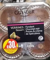 Mängden socker i Fondant chocolat noir poires speculoos