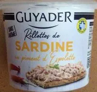 Mängden socker i Rillettes de sardines au piment d espelette