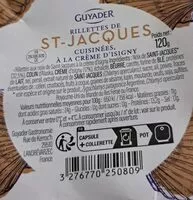 Mängden socker i Rillettes de Saint Jacques cuisinées creme d'isigny