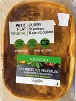Mängden socker i Petit plat vegetal curry de potiron et riz