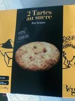 Mängden socker i 2 Tartes au Sucre Pur Beurre