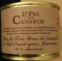 Mängden socker i Bloc de foie gras de canard