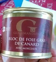 Mängden socker i Bloc de foie gras de canard avec morceaux