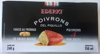 Mängden socker i Poivrons del piquillo farcis au fromage de brebis basque