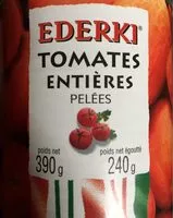 Mängden socker i Tomates entières