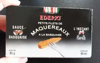 Mängden socker i Petits filets de Maquereaux sauce Basquaise EDERKI