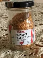 Mängden socker i Piment D'espelette En Poudre,