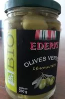 Mängden socker i Olives vertes dénoyautées