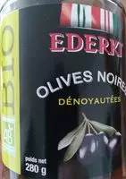 Mängden socker i Olives noires dénoyautées