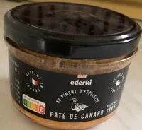 Mängden socker i Pâté de canard