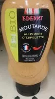 Mängden socker i Moutarde au piment d'Espelette
