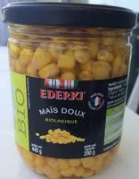 Mängden socker i Maïs doux