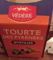 Mängden socker i Tourte des Pyrénées myrtilles