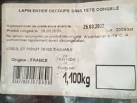 Mängden socker i Morceaux de lapin