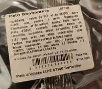 Mängden socker i Petit bonhomme