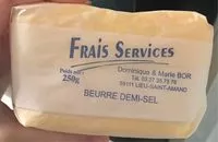 Mängden socker i Beurre demi sel frais service