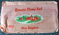 Mängden socker i Beurre demi-sel Ma Région
