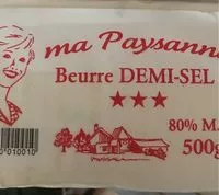 Mängden socker i Beurre Demi-Sel