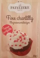 Mängden socker i Fixe chantilly LA PATELIERE, 3 sachets
