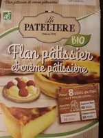 Mängden socker i Flan pâtissier ou crème pâtissière bio