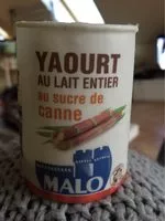 Mängden socker i Yaourt sucré nature MALO, 4 pots, 125g