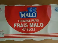 Mängden socker i Fromage Frais sucré 40%